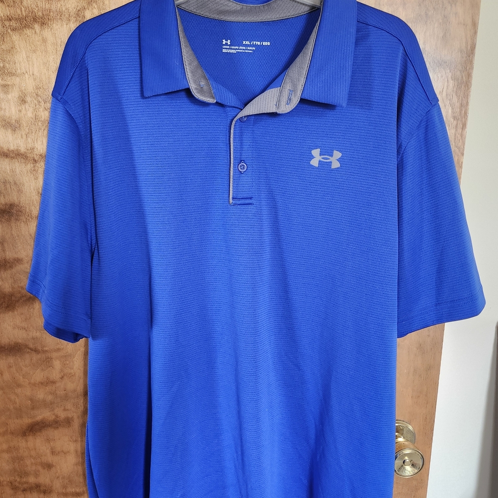 Under Armour Men's Royal Blue Polo